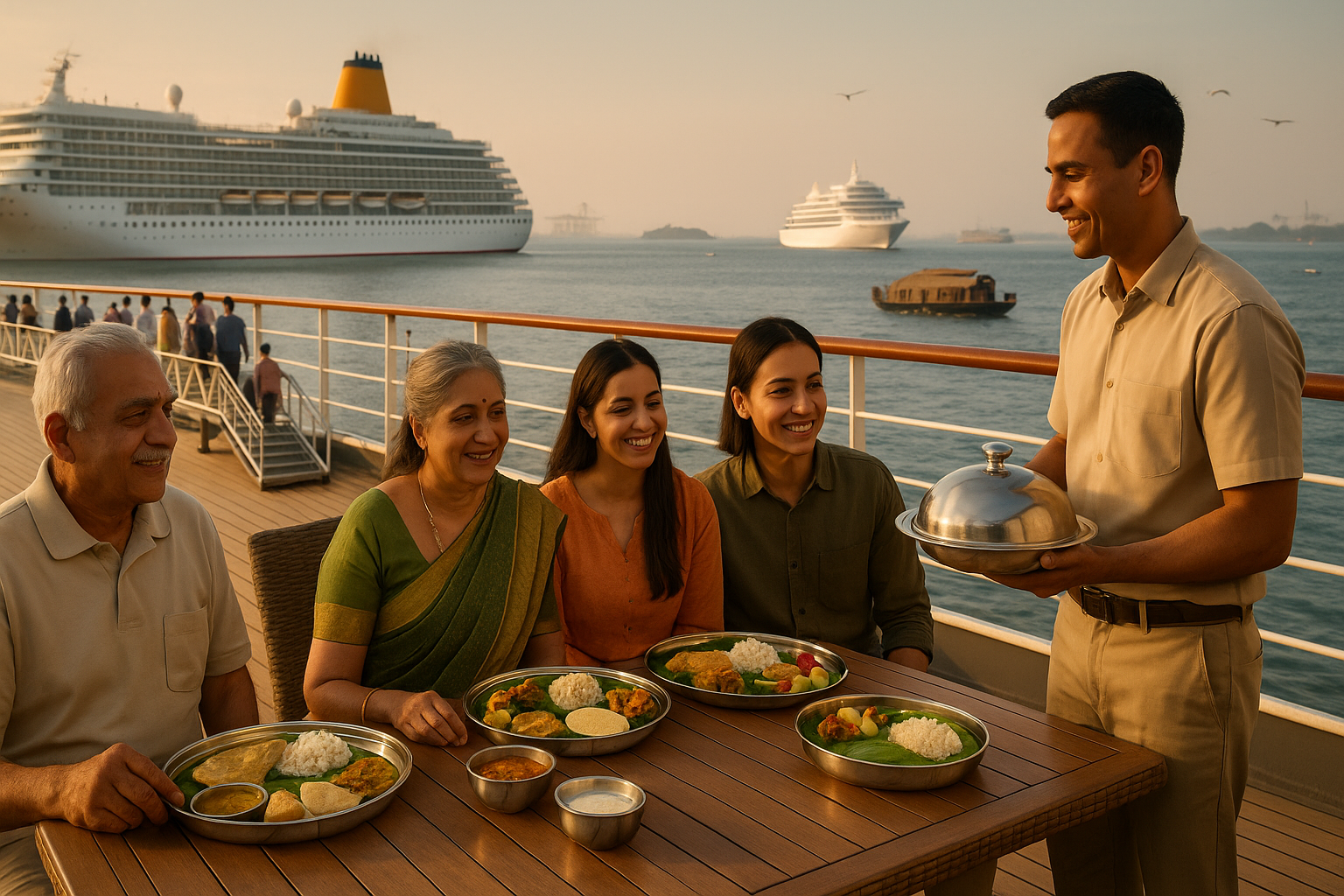 branded funnels, ship silhouettes, and boarding walkways for options
