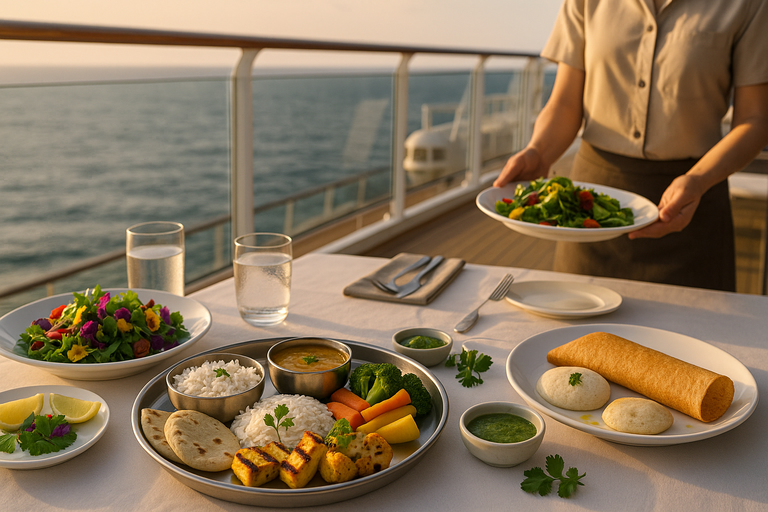 vibrant salads and creative vegetable dishes for wellness-focused guests